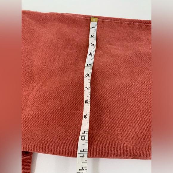 L.F.MARKEY rust wide legs with high waist trouser pants.Size 6.Color:red/orange - Picture 6 of 8